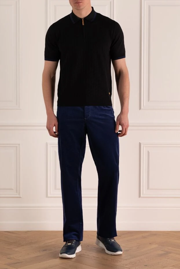 Zilli man cotton and cashmere jeans blue for men buy with prices and photos 167280 - photo 2