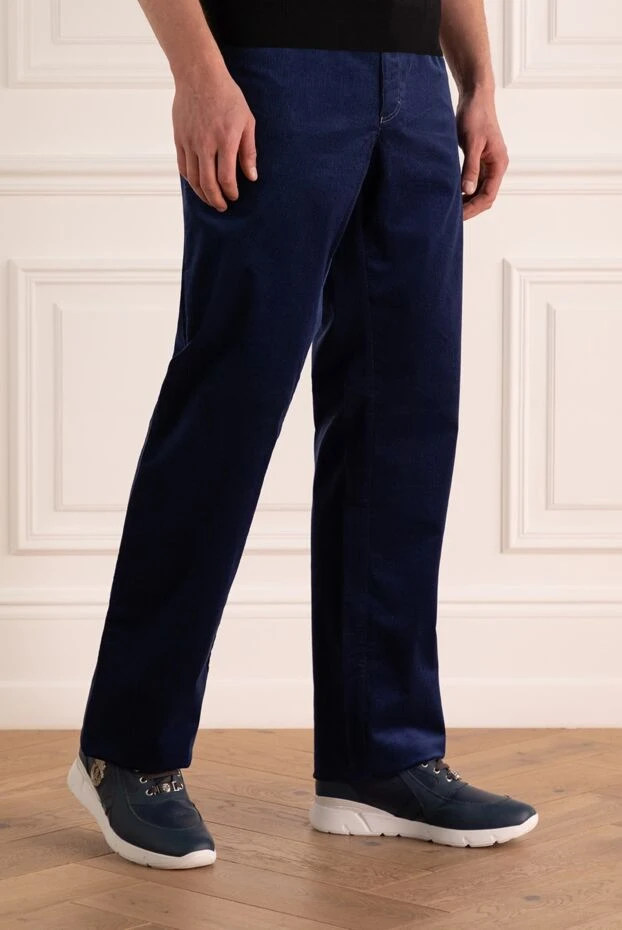 Zilli man cotton and cashmere jeans blue for men 167280 - photo 3