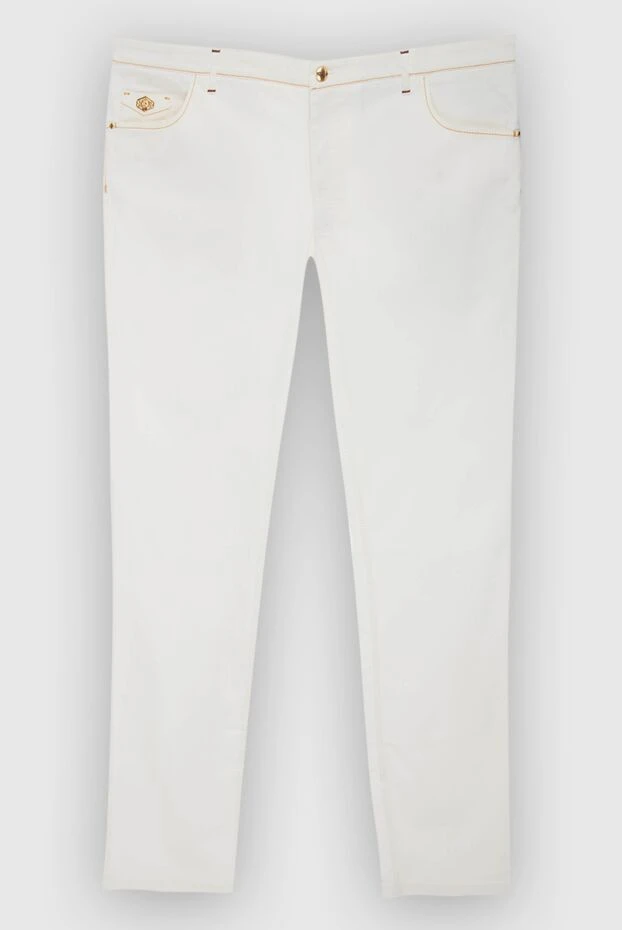 Zilli мужские брюки из хлопка белые мужские купить с ценами и фото 167282 - фото 1