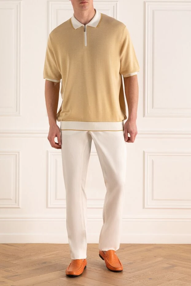 Zilli man white cotton trousers for men 167282 - photo 2