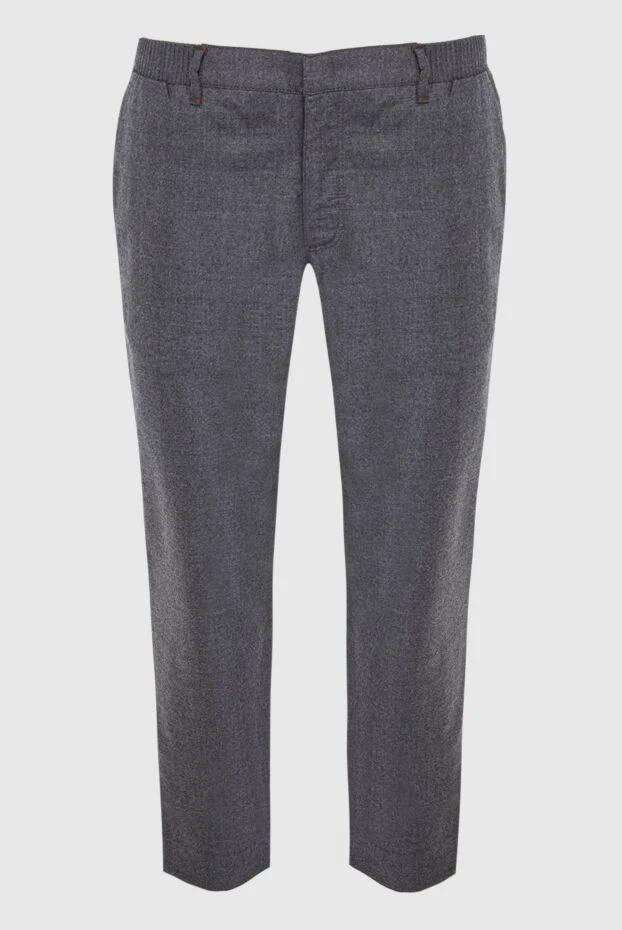 Zilli мужские брюки из шерсти и кашемира серые мужские купить с ценами и фото 167290 - фото 1