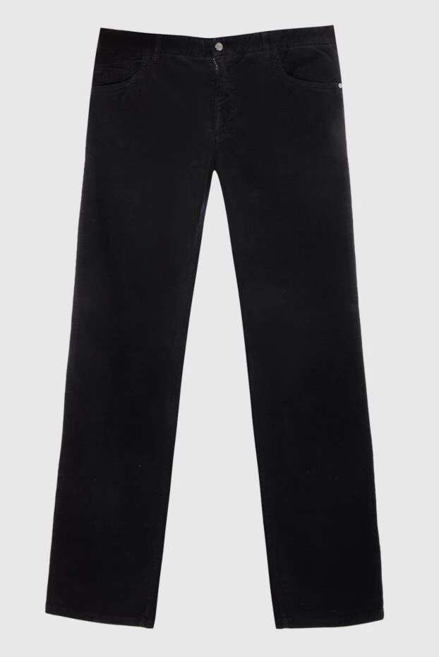 Zilli мужские джинсы из хлопка и полиамида черные мужские купить с ценами и фото 167295 - фото 1