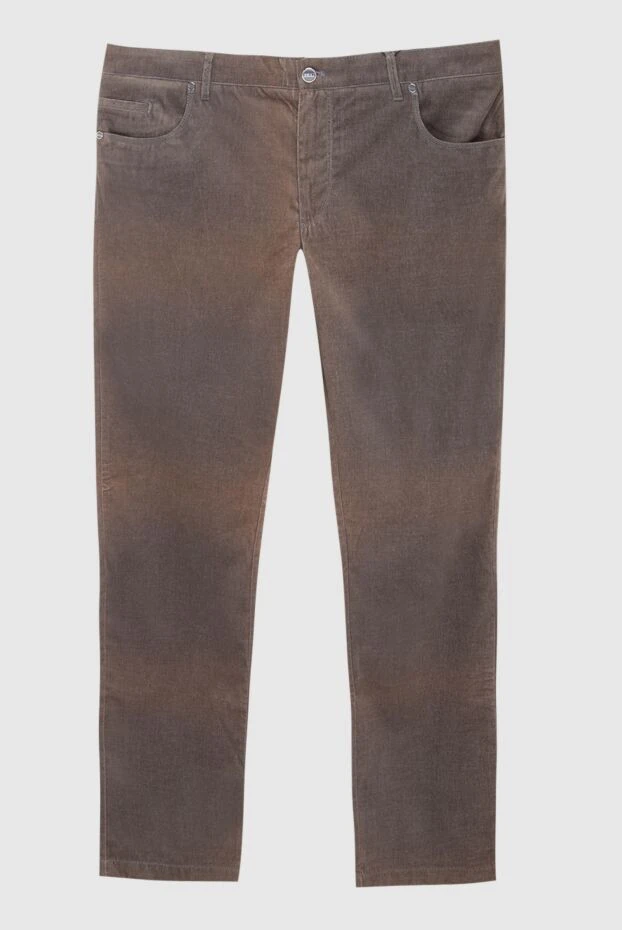 Zilli brown cotton and polyester pants for men 167306 - photo 1