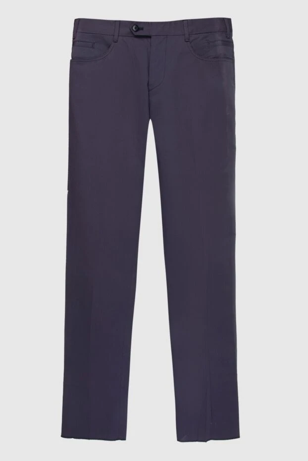 Zilli мужские брюки из хлопка серые мужские купить с ценами и фото 167315 - фото 1