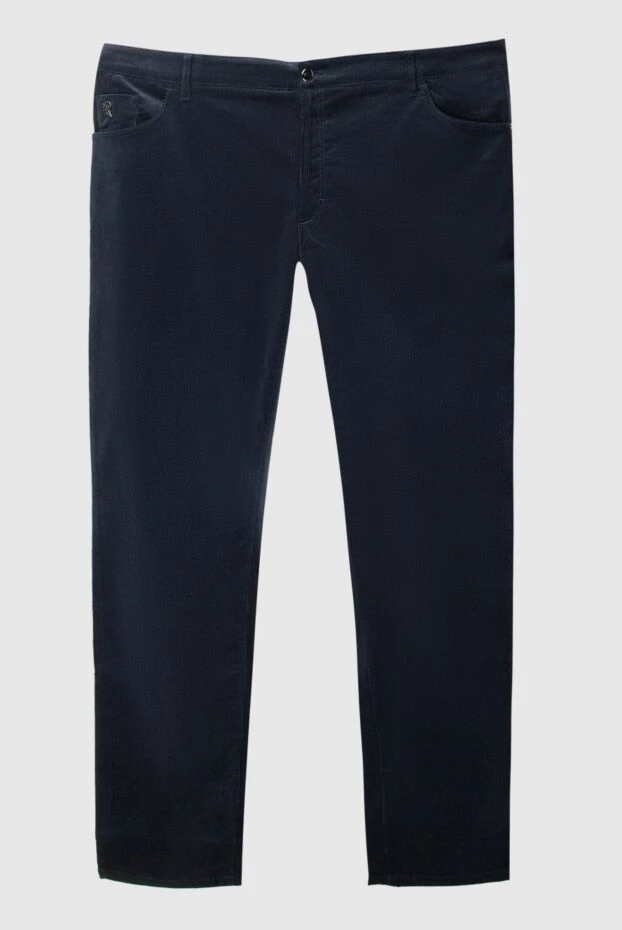 Zilli мужские джинсы из хлопка и шерсти синие мужские купить с ценами и фото 167319 - фото 1