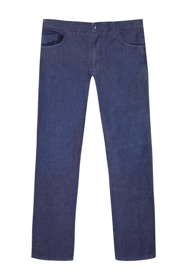 Zilli мужские джинсы из хлопка и полиамида синие мужские купить с ценами и фото 167323 - фото 1