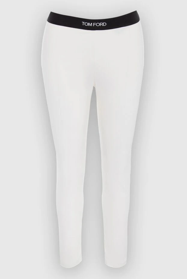 Tom Ford жіночі штани з бавовни білі жіночі купити фото з цінами 167324 - фото 1