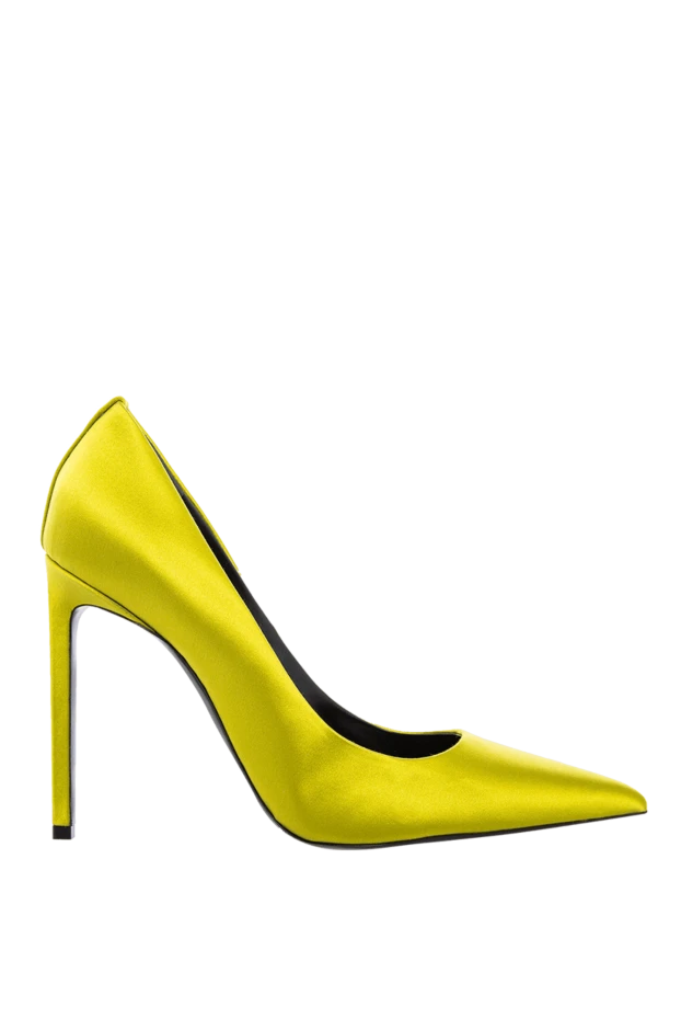 Tom Ford женские туфли из кожи и атласа желтые женские купить с ценами и фото 167343 - фото 1