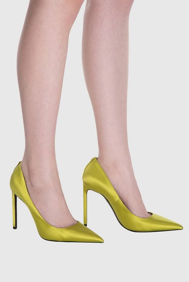 Tom Ford woman yellow leather and satin shoes for women 167343 - photo 2