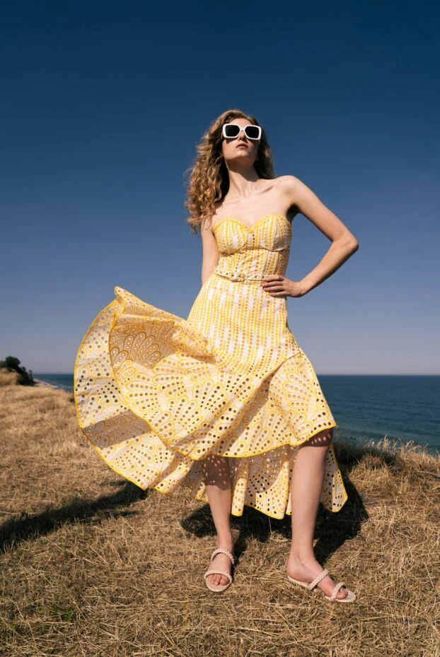 Gianvito Rossi шльопанці жіночі шкіряні з плетінням бежеві 167368 - фото 2