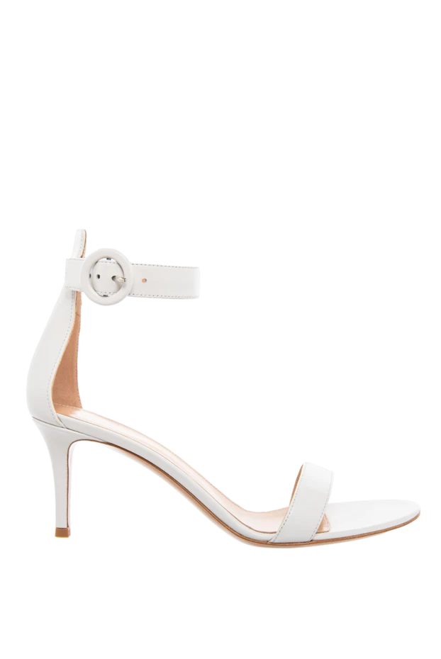 Gianvito Rossi woman white leather sandals for women 167374 - photo 1