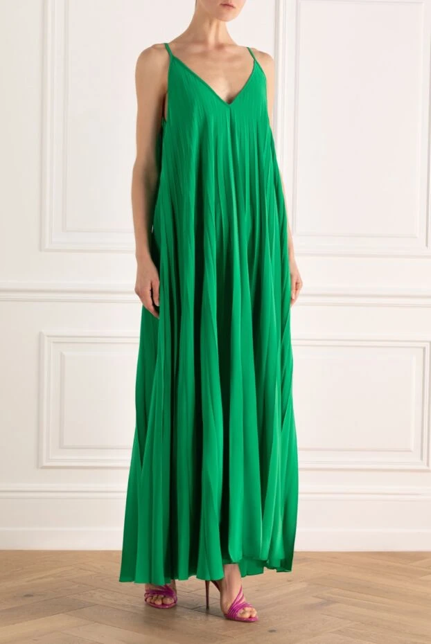 P.A.R.O.S.H. woman green polyamide dress for women buy with prices and photos 167375 - photo 2