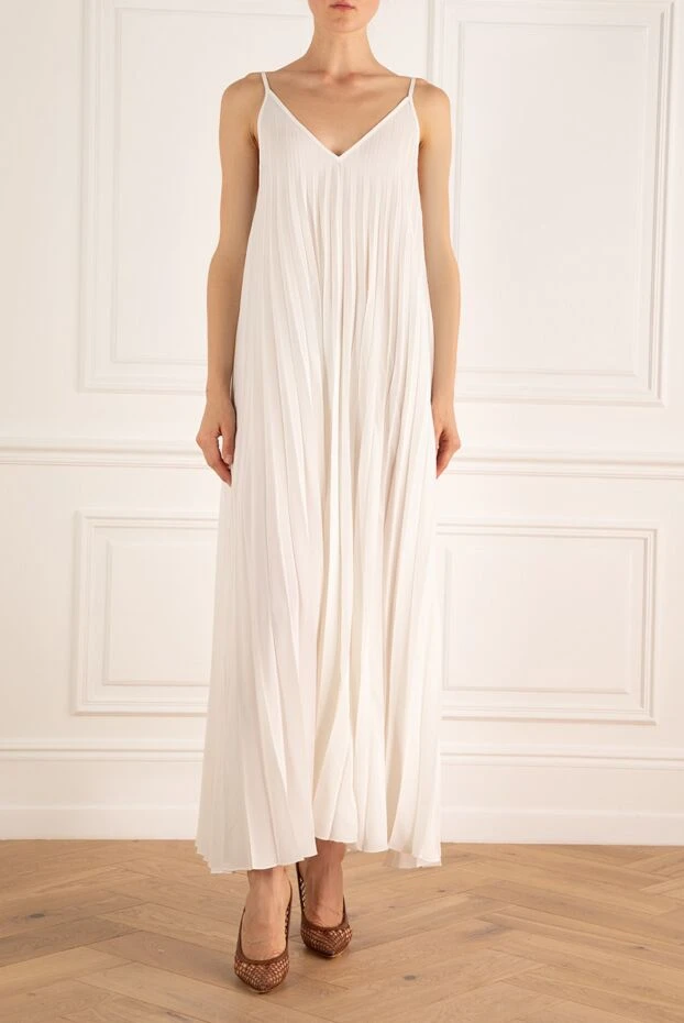 P.A.R.O.S.H. женские платье из полиамида белое женское купить с ценами и фото 167376 - фото 2