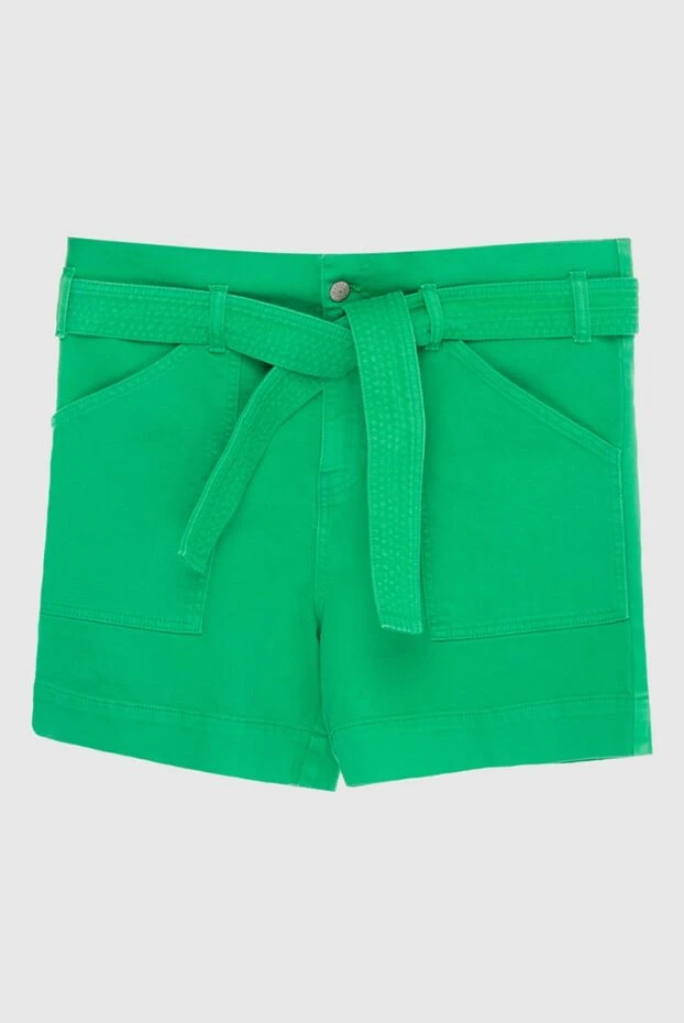 P.A.R.O.S.H. женские шорты из хлопка зеленые женские купить с ценами и фото 167383 - фото 1