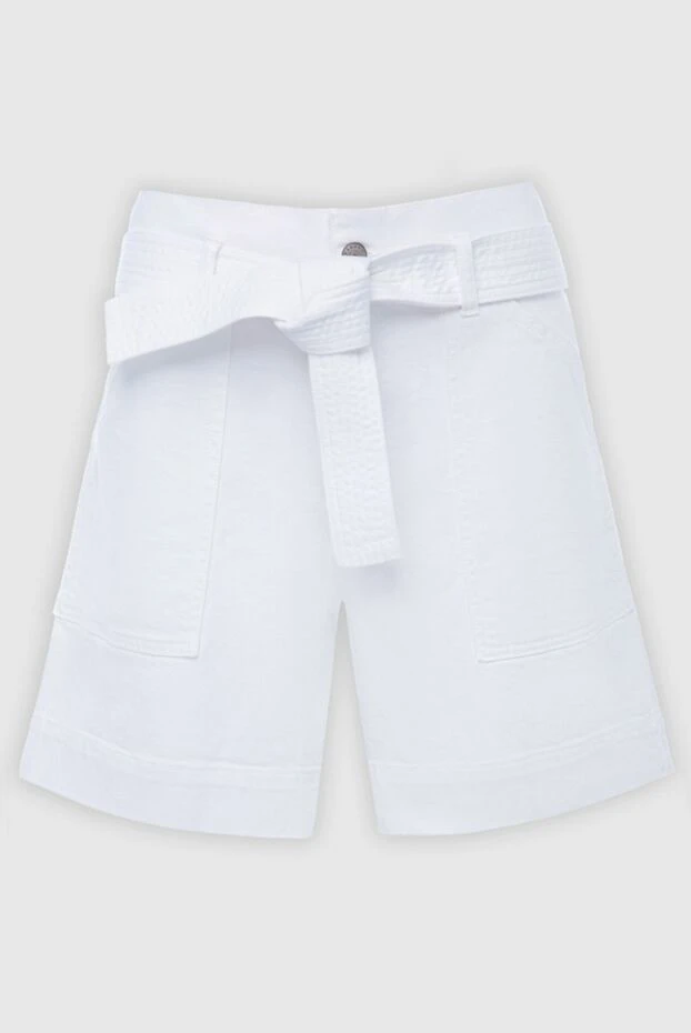P.A.R.O.S.H. женские шорты из хлопка белые женские купить с ценами и фото 167387 - фото 1