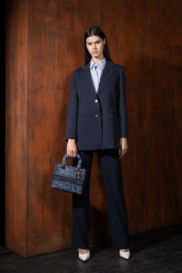 P.A.R.O.S.H. women's dark blue cotton jacket with gold buttons 167390 - photo 3