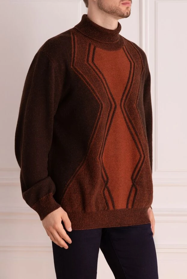 Zilli man cashmere and silk jumper burgundy for men 167429 - photo 3