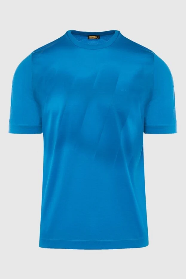 Zilli man cotton t-shirt blue for men buy with prices and photos 167411 - photo 1