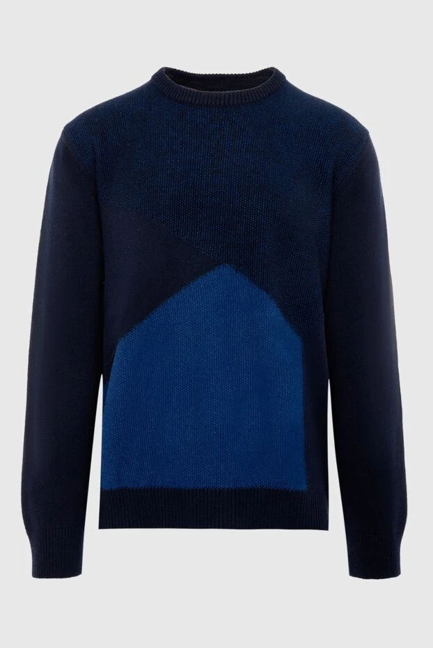 Zilli man cashmere and silk jumper blue for men buy with prices and photos 167413 - photo 1