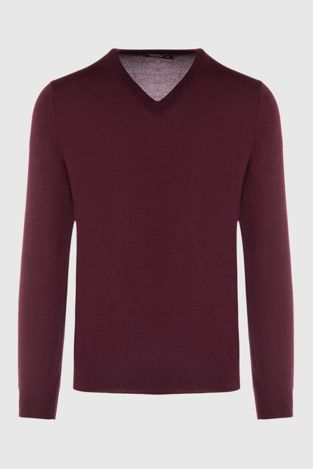 Zilli man cashmere and silk jumper burgundy for men buy with prices and photos 167429 - photo 1
