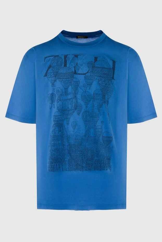 Zilli man cotton t-shirt blue for men 167433 - photo 1