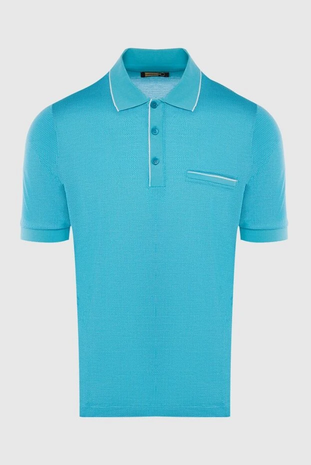 Zilli man blue cotton polo for men buy with prices and photos 167436 - photo 1