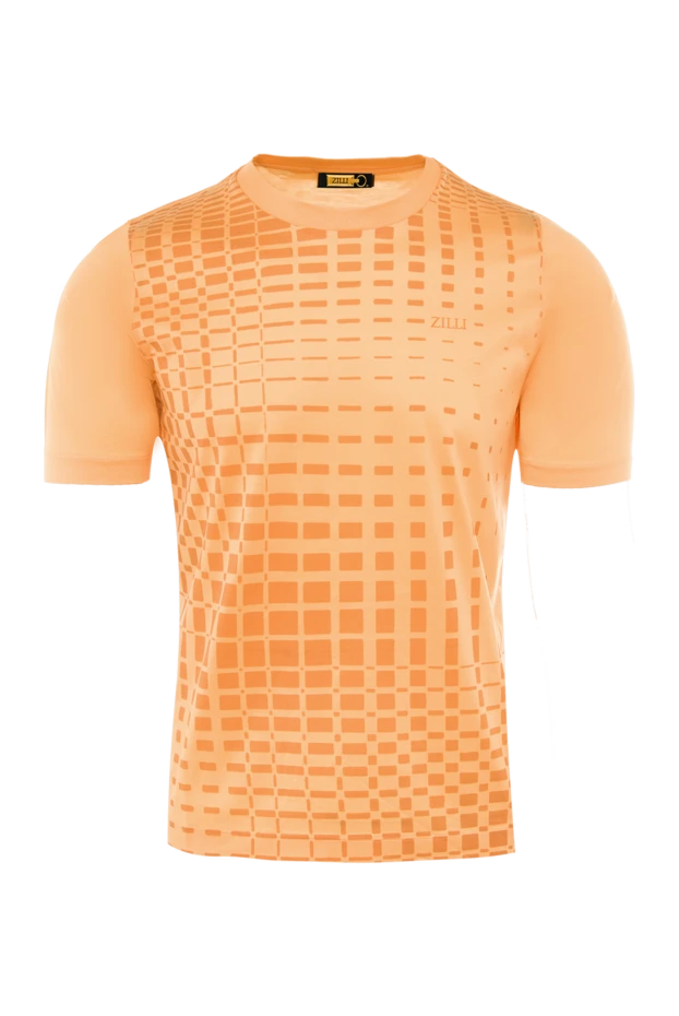 Zilli orange cotton t-shirt for men 167438 - photo 1