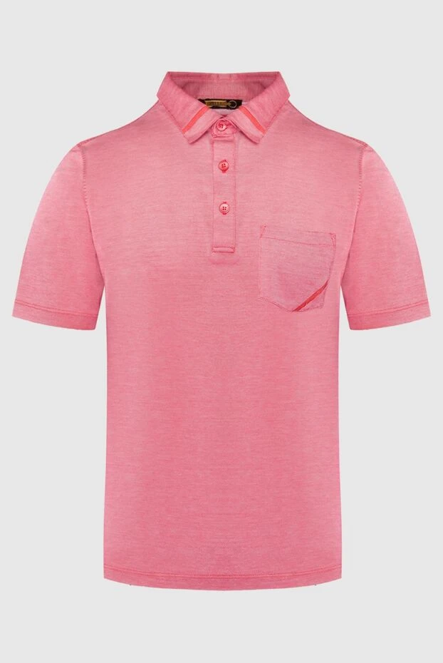 Zilli man cotton and silk polo shirt pink for men buy with prices and photos 167441 - photo 1
