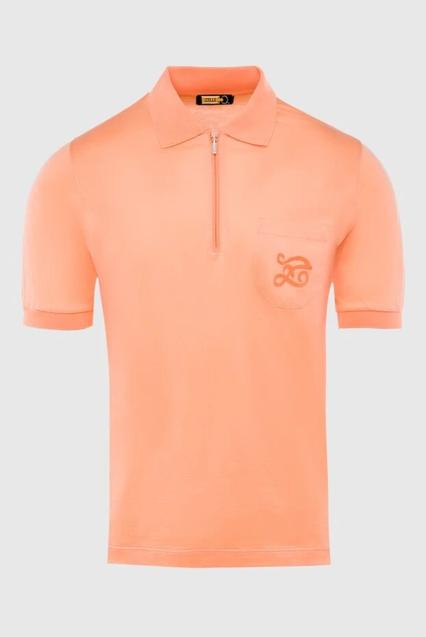 Zilli man cotton polo orange for men 167446 - photo 1