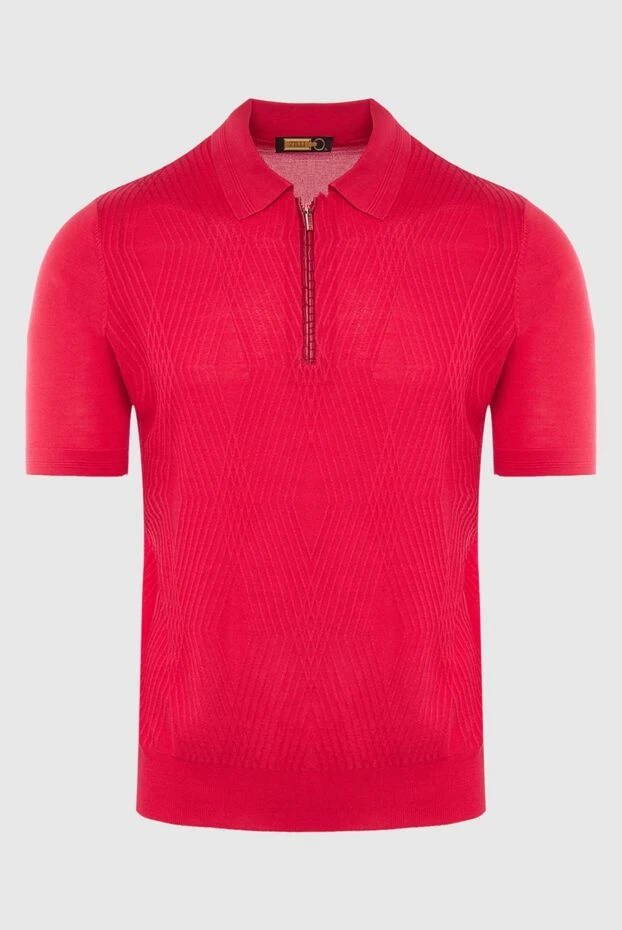 Zilli man cotton, silk and crocodile leather polo red for men buy with prices and photos 167454 - photo 1
