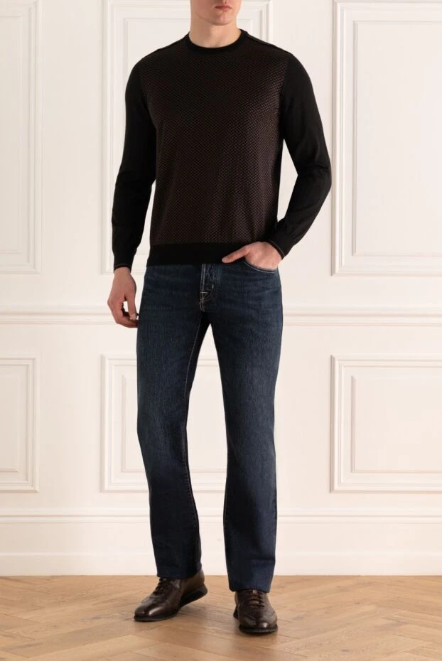 Zilli man cashmere and silk jumper black for men buy with prices and photos 167475 - photo 2