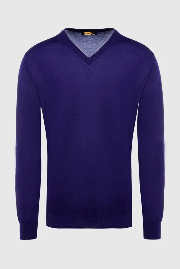 Zilli man cashmere and silk jumper purple for men buy with prices and photos 167483 - photo 1