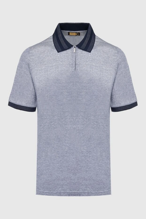 Zilli man linen and silk polo gray for men buy with prices and photos 167498 - photo 1