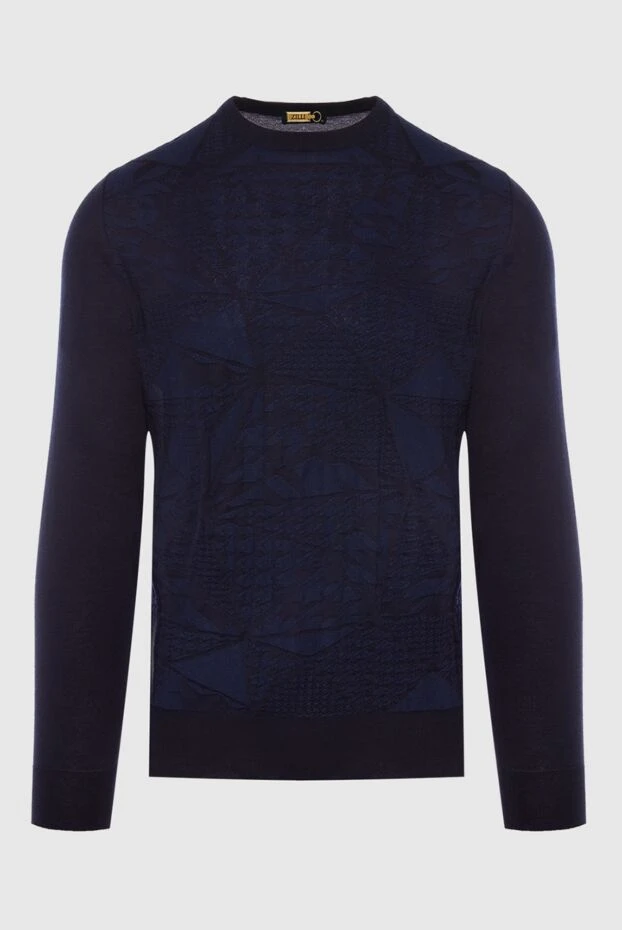 Zilli man cashmere and silk jumper blue for men buy with prices and photos 167518 - photo 1