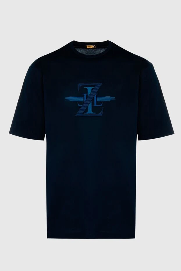 Zilli man cotton t-shirt blue for men buy with prices and photos 167520 - photo 1