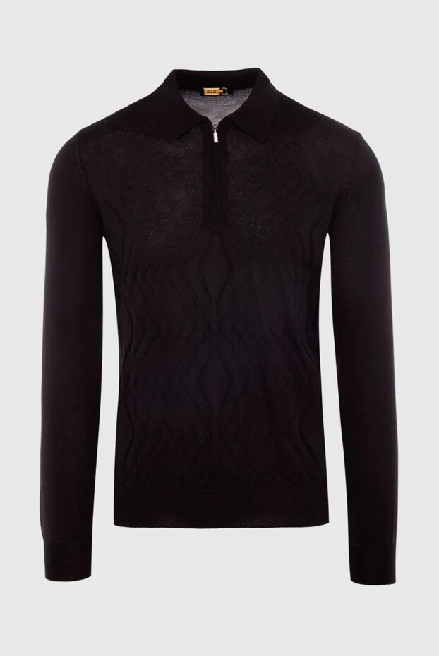 Zilli man long sleeve polo in silk and cashmere black for men buy with prices and photos 167531 - photo 1