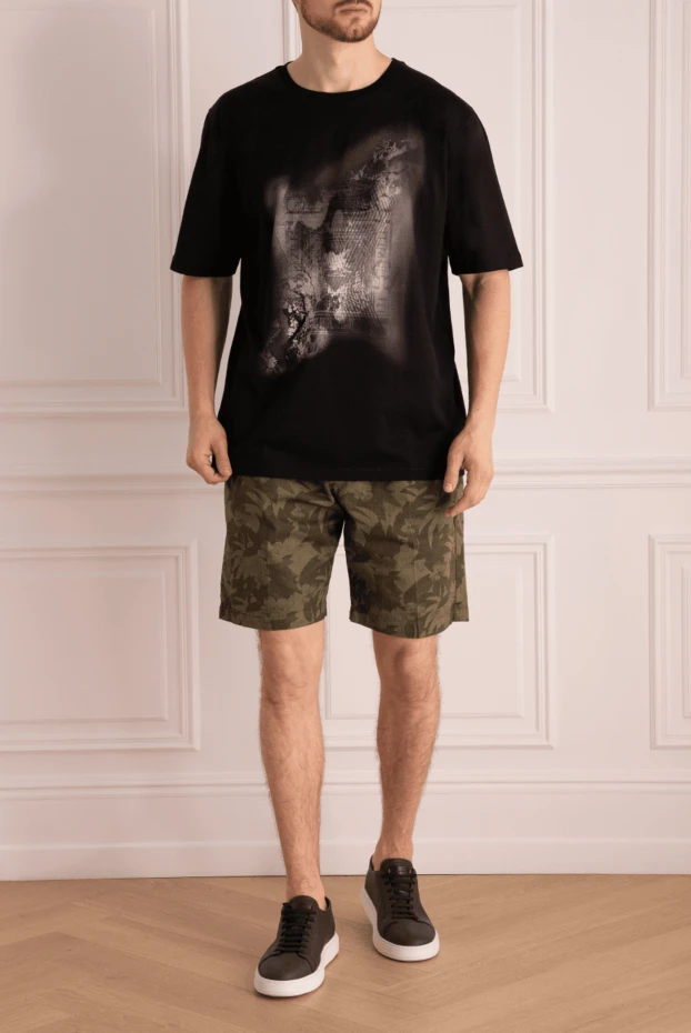 Zilli мужские футболка из хлопка черная мужская купить с ценами и фото 167535 - фото 2