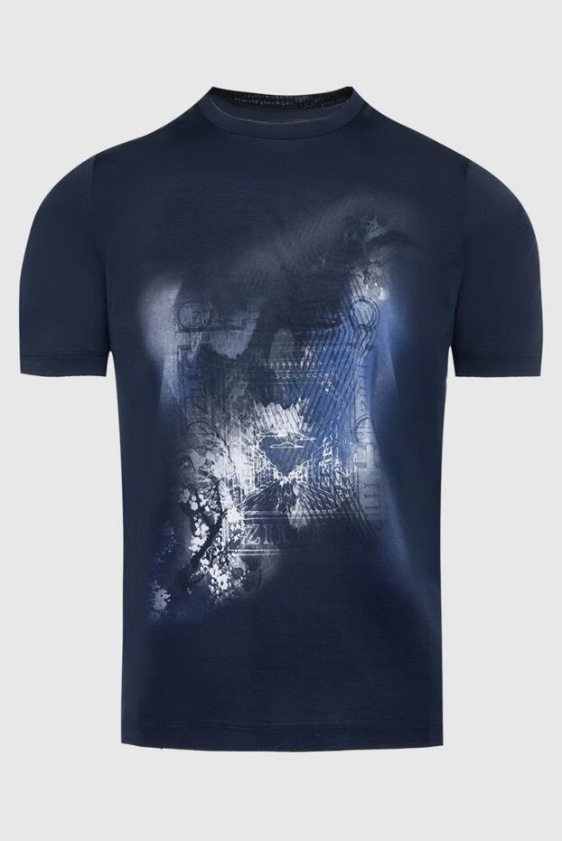 Zilli blue cotton t-shirt for men 167538 - photo 1