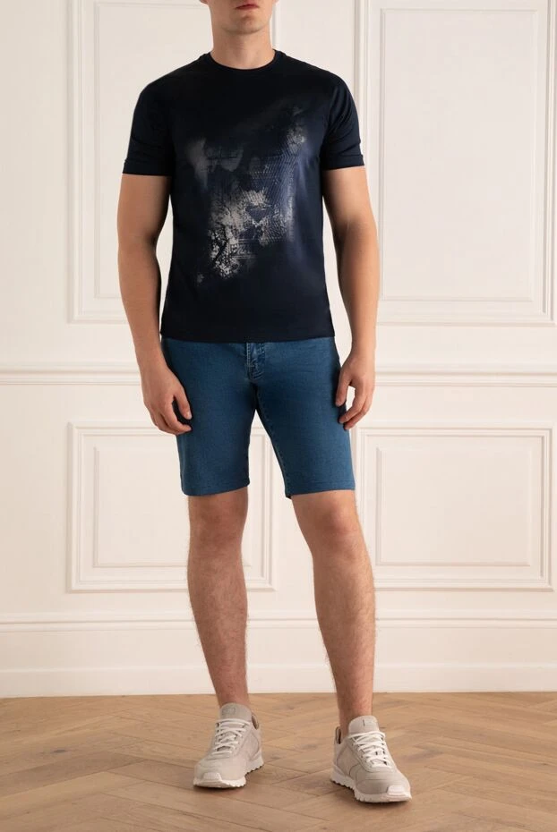 Zilli man cotton t-shirt blue for men buy with prices and photos 167538 - photo 2