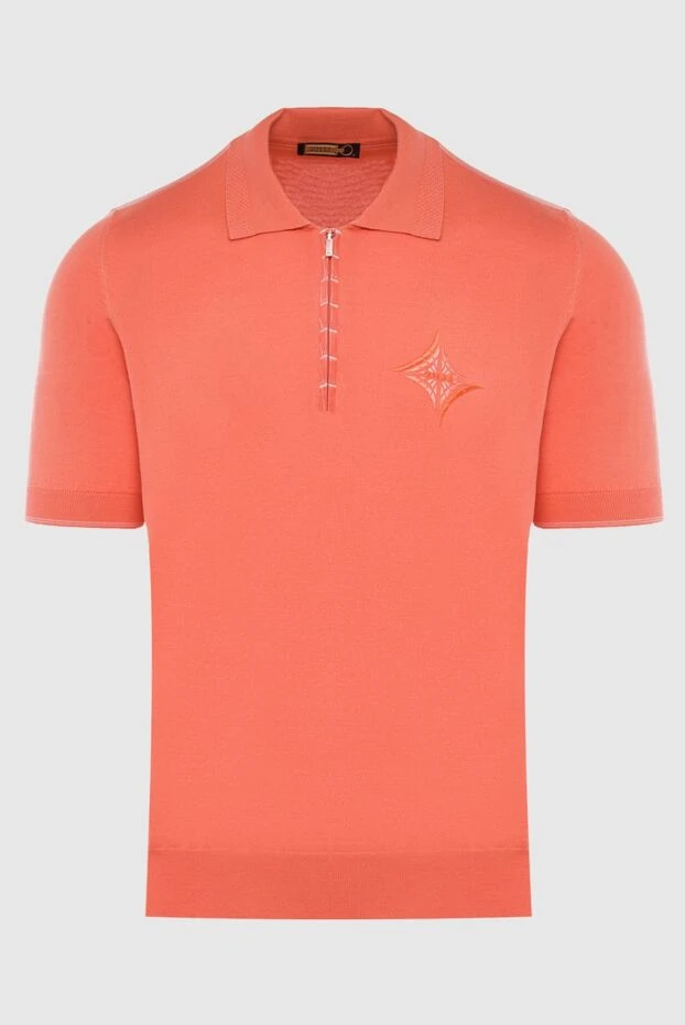 Zilli man cotton, silk and crocodile leather polo orange for men buy with prices and photos 167542 - photo 1