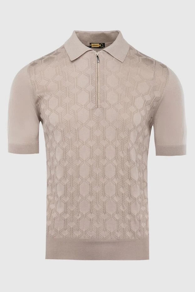 Zilli man polo in silk and crocodile skin beige for men buy with prices and photos 167543 - photo 1
