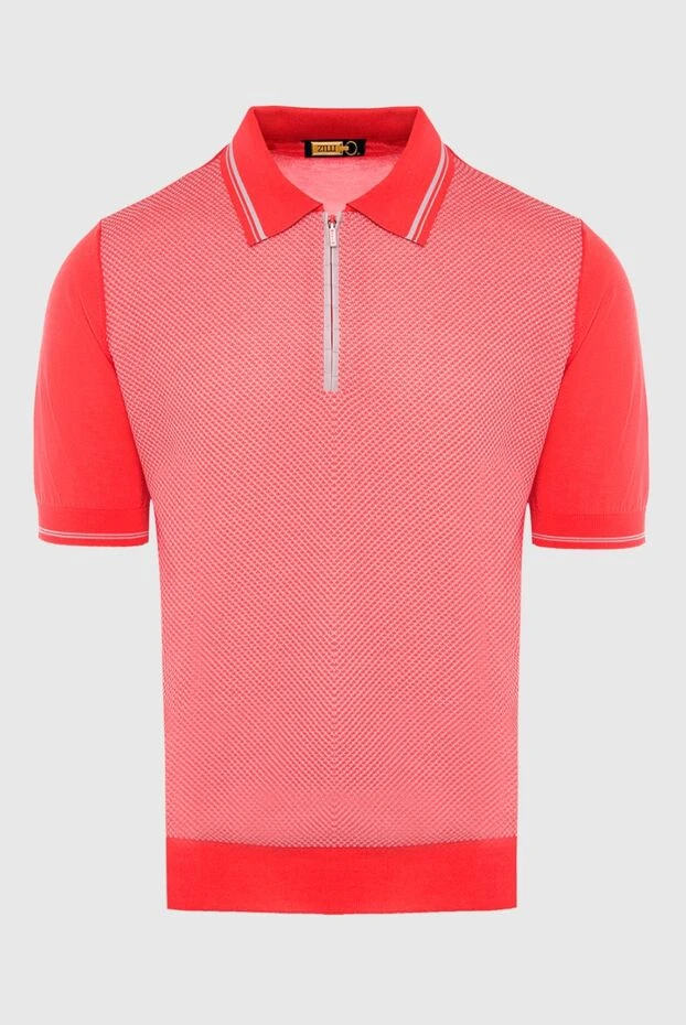 Zilli man cotton, silk and crocodile leather polo orange for men buy with prices and photos 167549 - photo 1