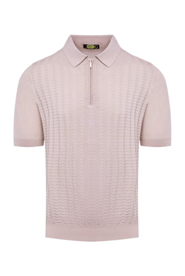 Zilli man cotton and silk polo shirt pink for men buy with prices and photos 167550 - photo 1