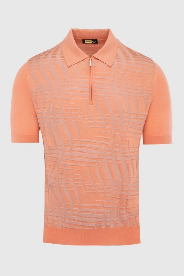 Zilli orange cotton and silk polo for men 167566 - photo 1