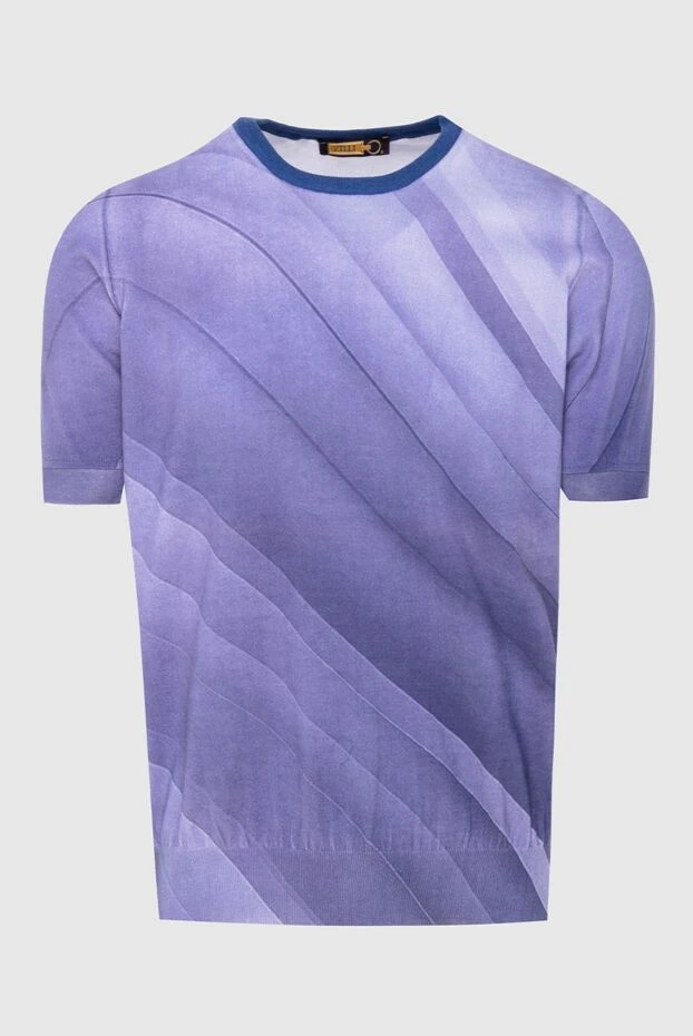 Zilli man short sleeve jumper in cotton and silk purple for men buy with prices and photos 167573 - photo 1