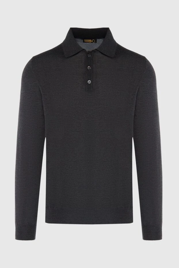 Zilli man long sleeve polo in silk and cashmere gray for men buy with prices and photos 167592 - photo 1