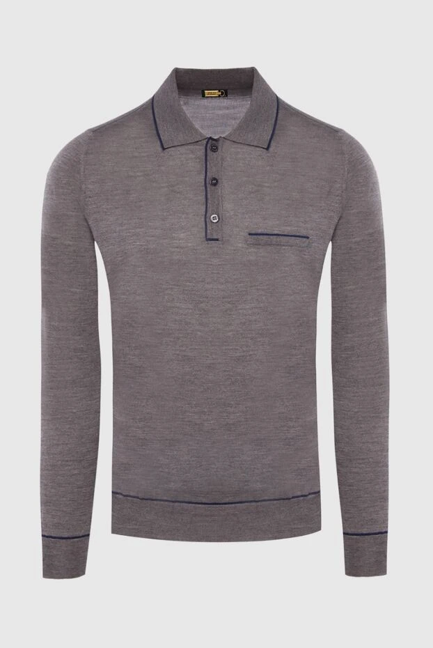 Zilli man long sleeve polo in silk and cashmere gray for men buy with prices and photos 167602 - photo 1