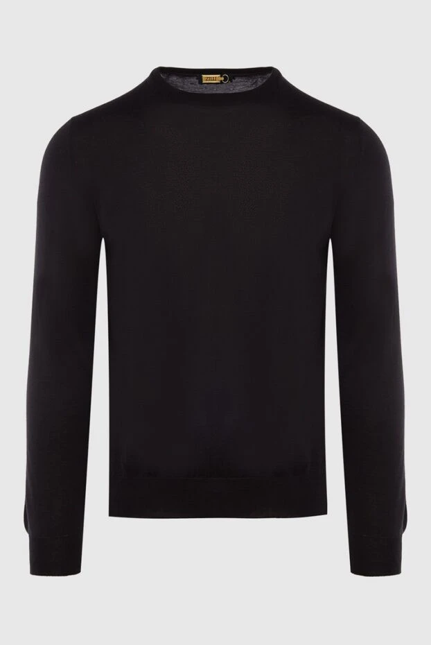 Zilli man cashmere and silk jumper black for men buy with prices and photos 167605 - photo 1