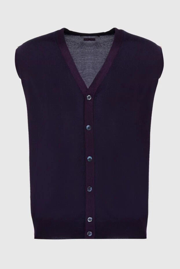 Zilli man men's cashmere and silk vest, purple buy with prices and photos 167613 - photo 1