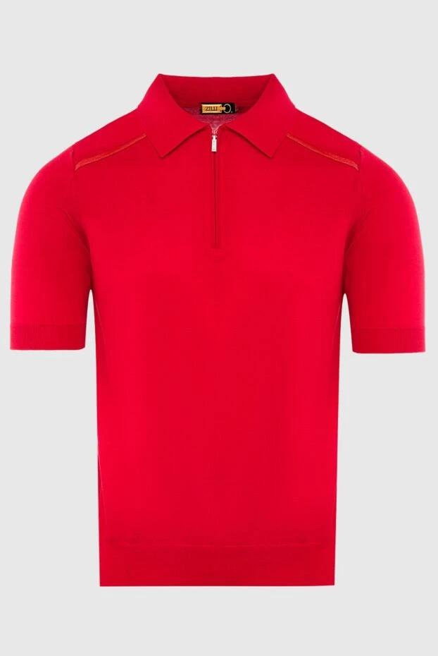 Zilli red cotton and silk polo for men 167633 - photo 1